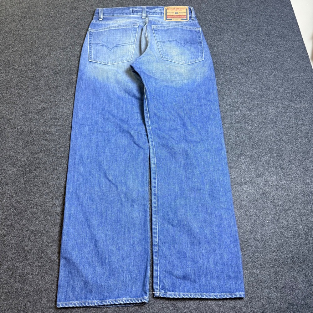 Diesel Wide Leg Jeans Mens 31 Blue Y2K Baggy Denim Made In Italy RR55